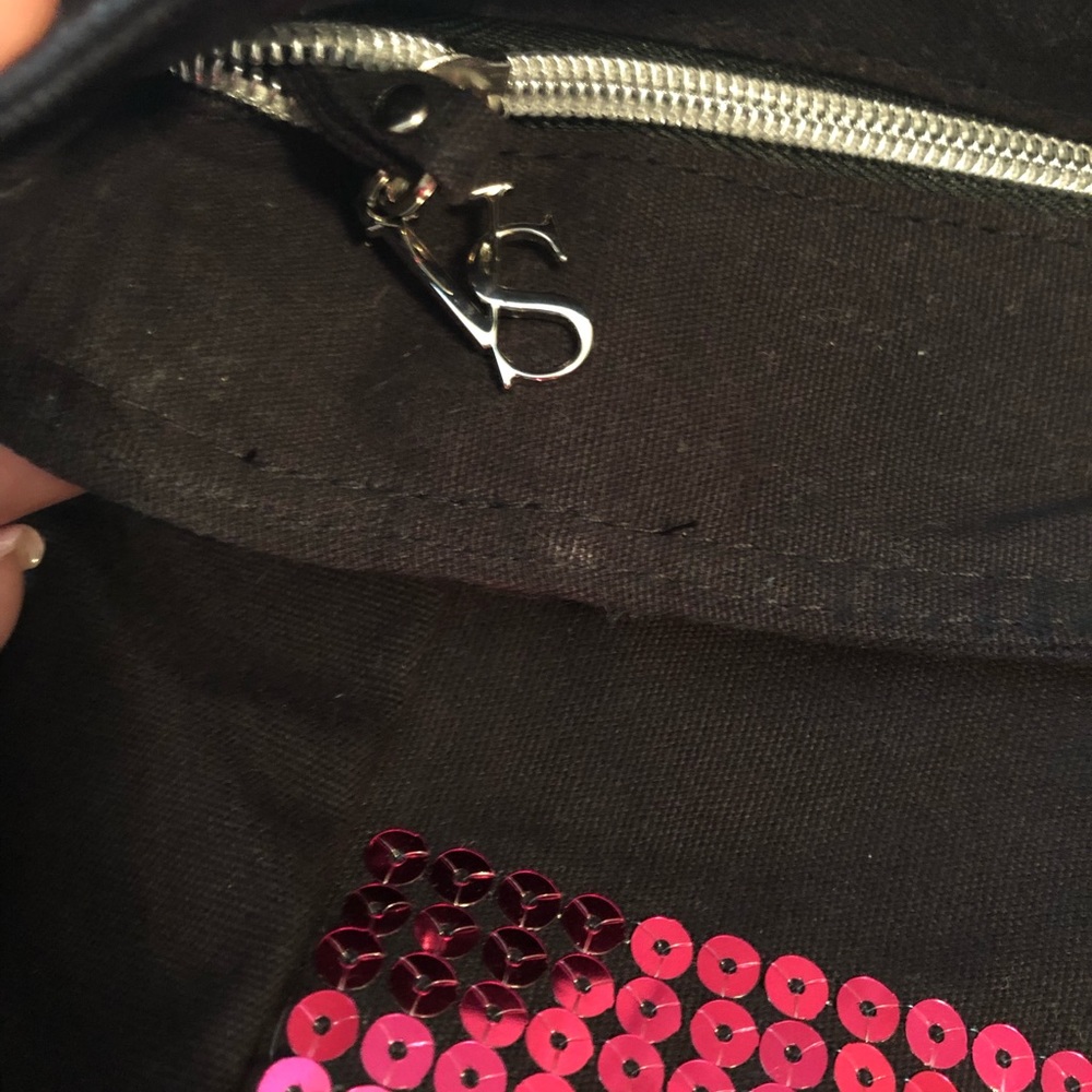 Victoria’s Secret Black Canvas Weekender Tote - Picture 5 of 8